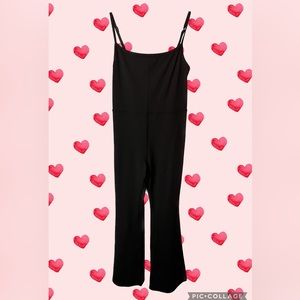 Black Wilfred Free One Piece Jumpsuit Medium Flare Bottom